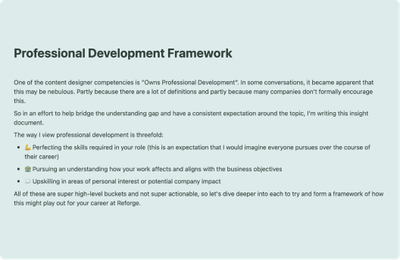 Professional Development Plan Templates and Examples - Reforge