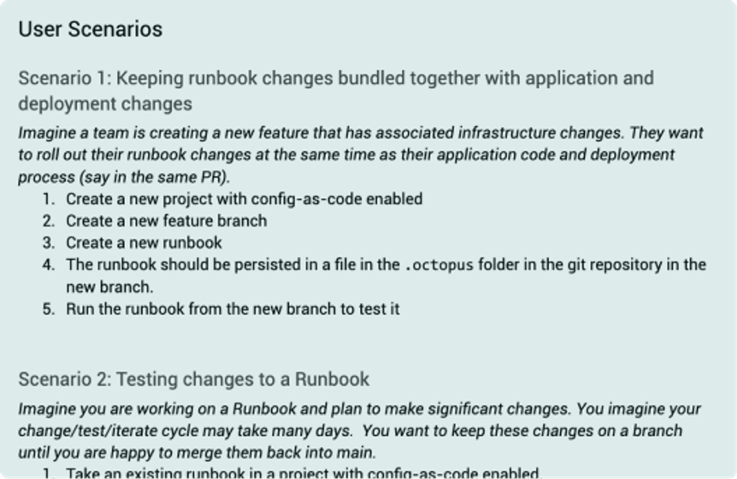 Mindmap for new feature scoping at Octopus Deploy