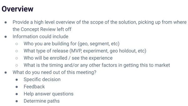 Product Review Templates and Examples - Reforge