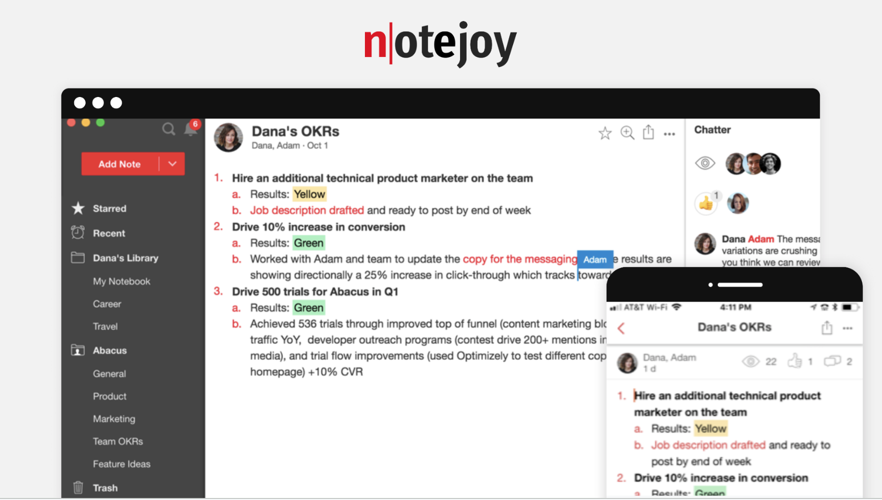 Case study: Notejoy feedback management systems
