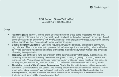 Board Update Templates and Examples - Reforge