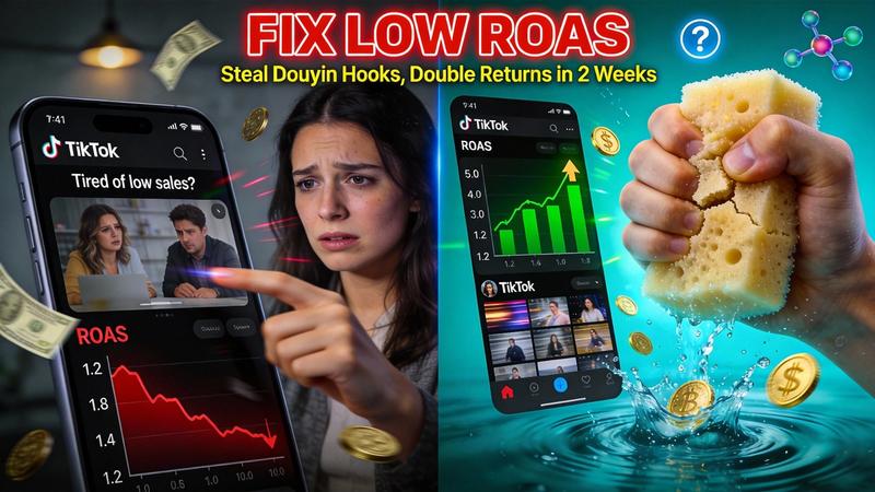 How to Fix Low ROAS on TikTok Shop: Douyin Hooks That Double Your Returns in 2 Weeks