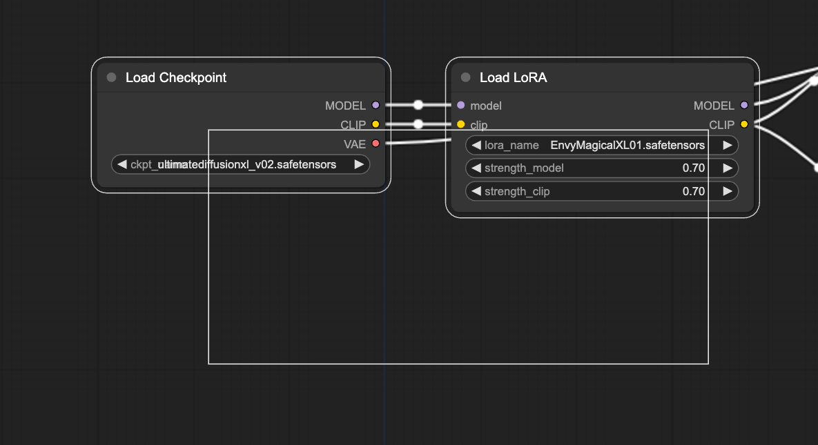 Control drag mechanism in comfyuui