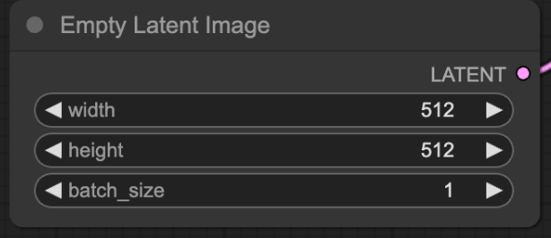 empty latent image node