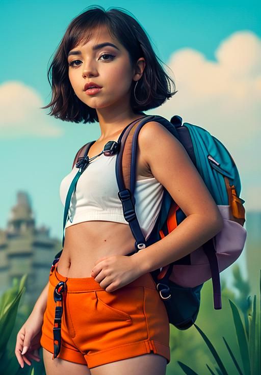 Realistic Image of Dora the Explorer