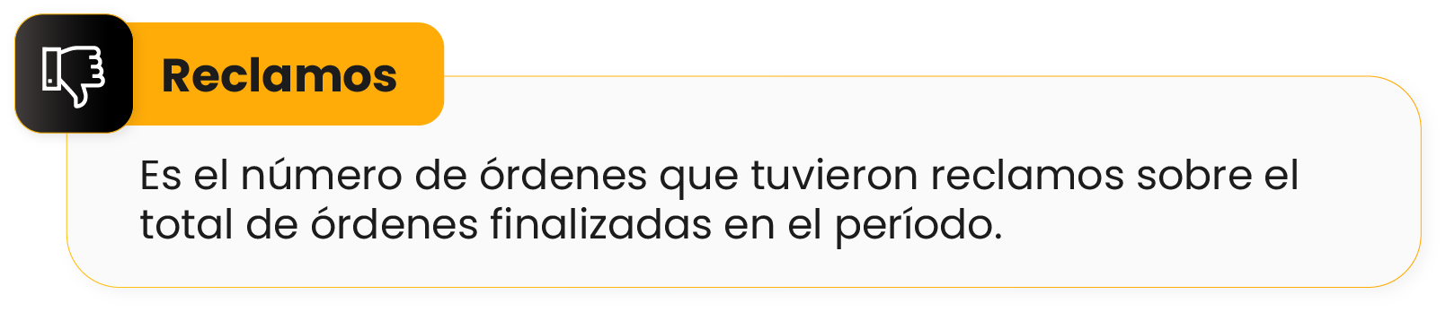 Ordenes con Reclamos en Restaurantes