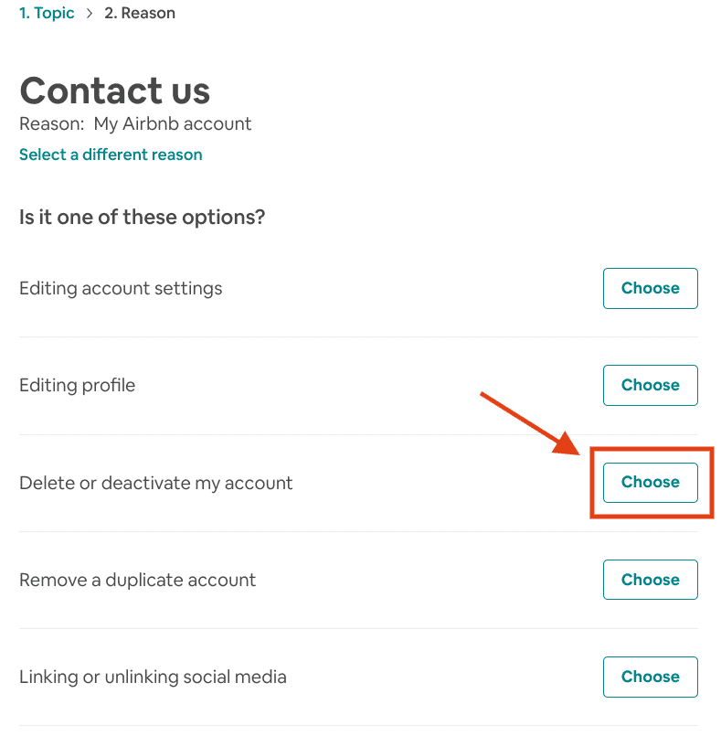 How to delete Airbnb account