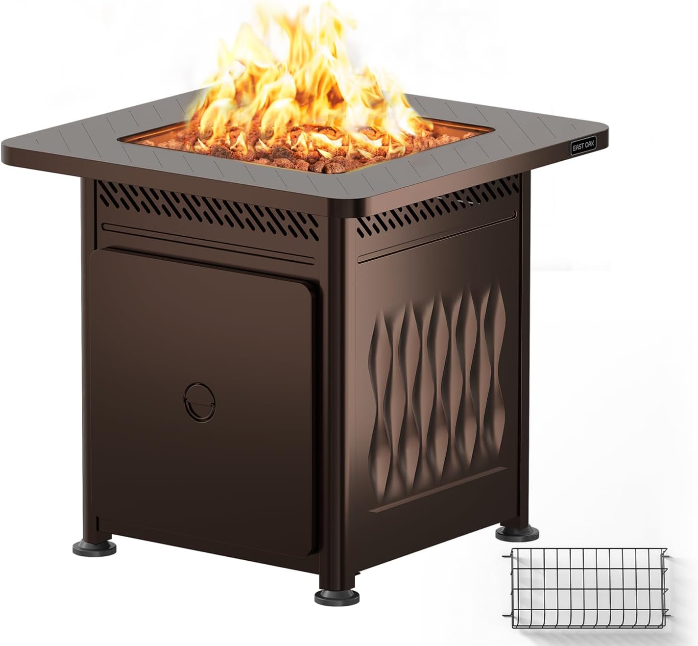 Hampton Bay Crossridge Antique Bronze Gas Fire Pit β product image