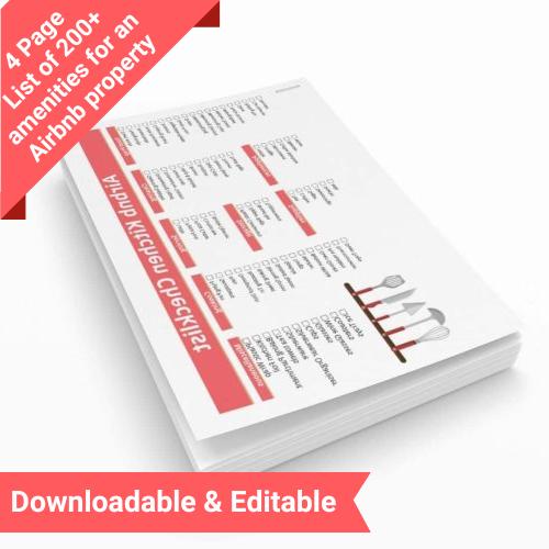 Airbnb Amenities Checklists