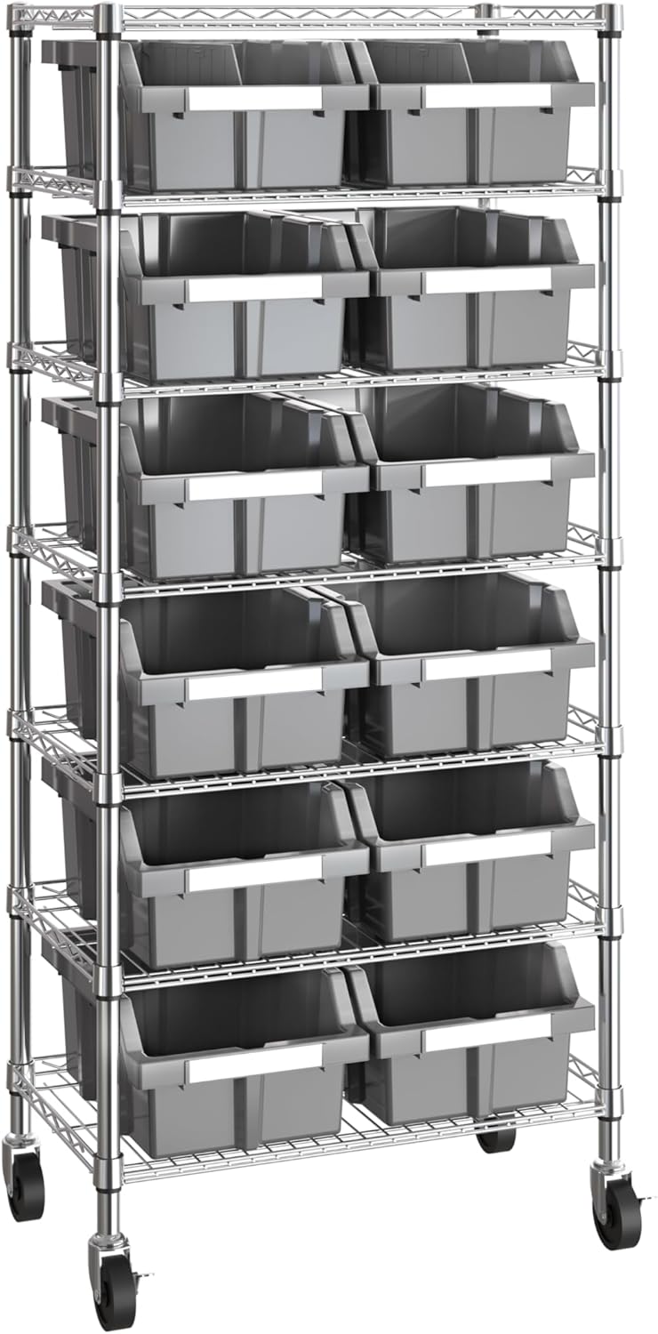 Seville Classics 3-Tier Iron Mesh Utility Shoe Rack – product image