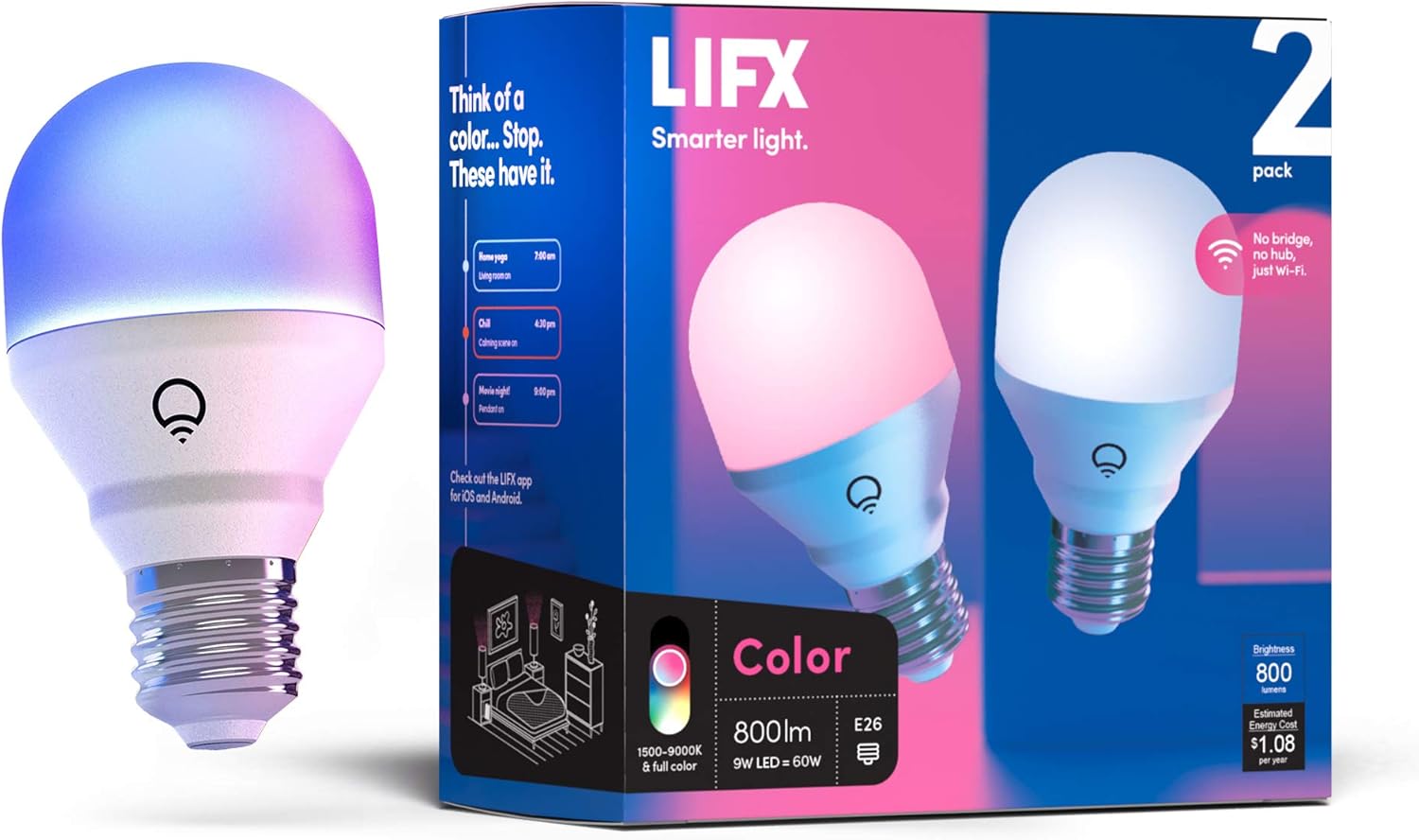 LIFX Color Smart Bulb – product image