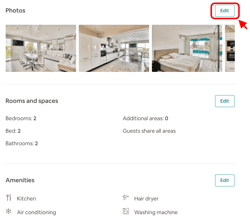 Edit Photos on Airbnb
