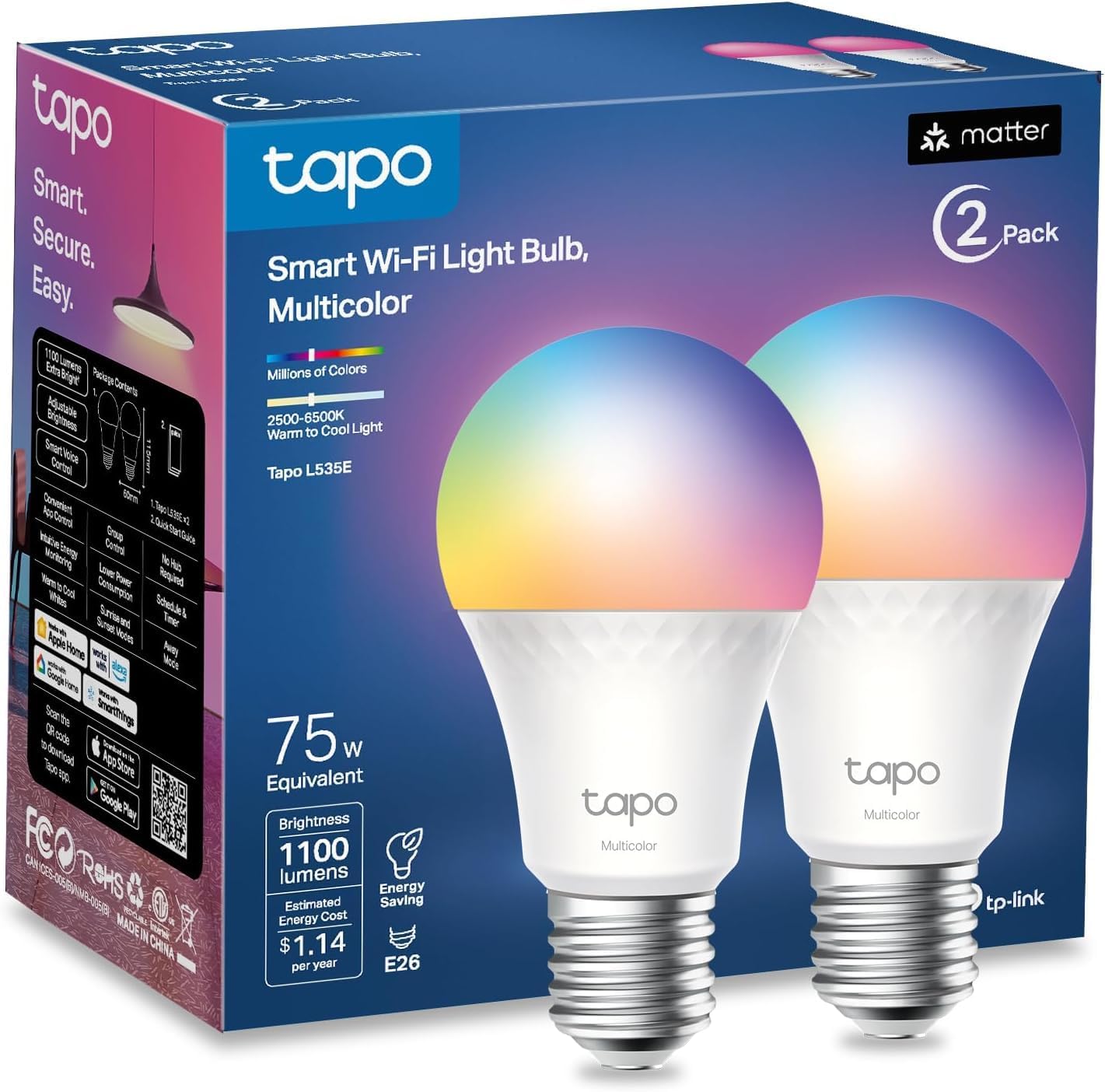 TP-Link Tapo Smart A19 Bulb – product image