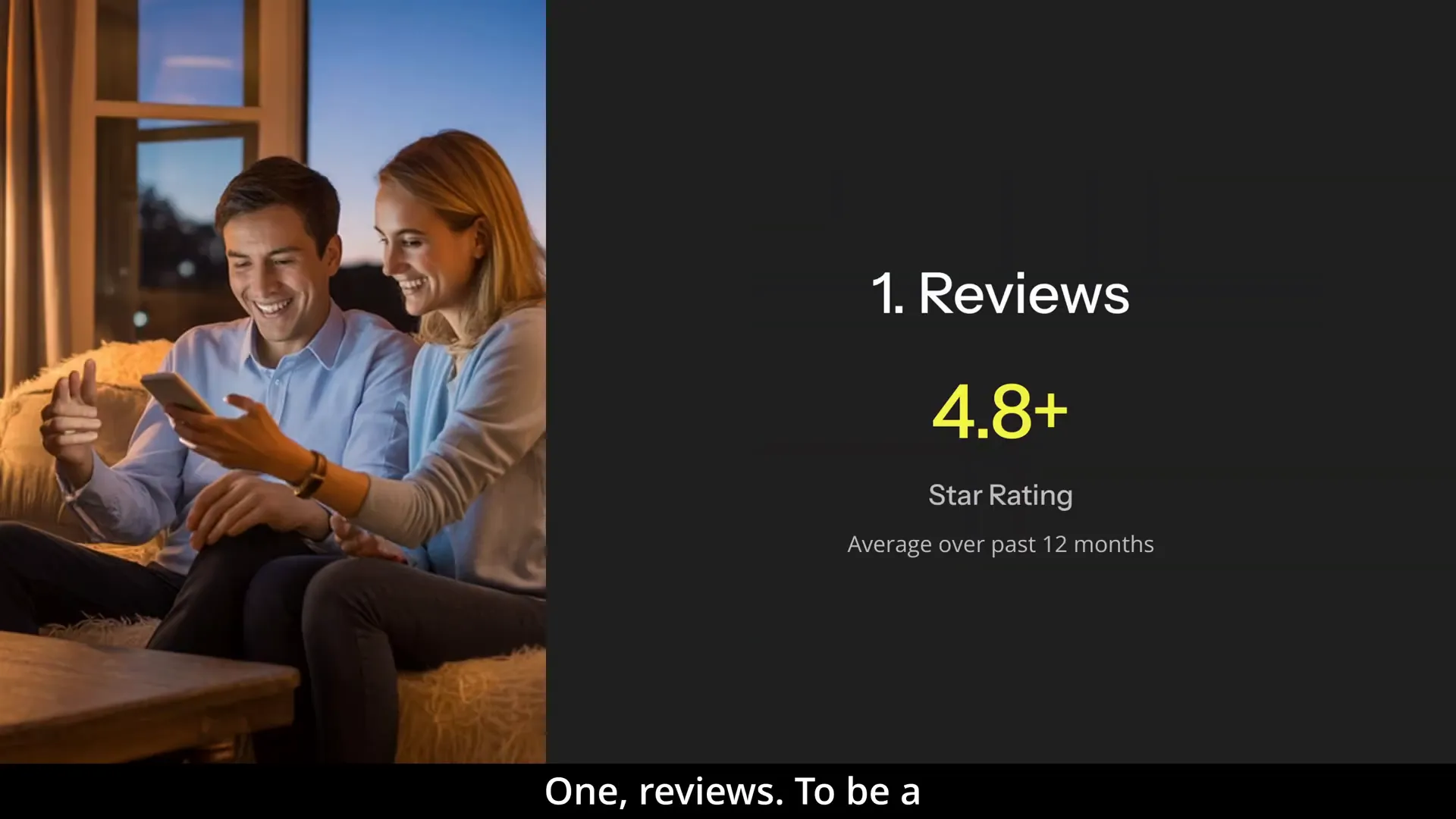Airbnb review ratings for Superhost qualification