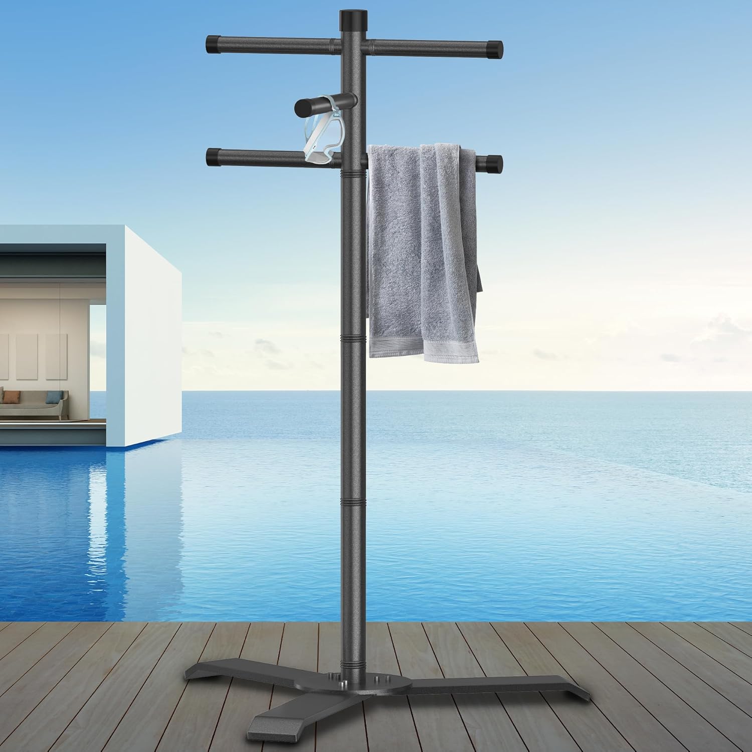 TowelMaid 5-arm Freestanding Poolside Towel Rack – product image