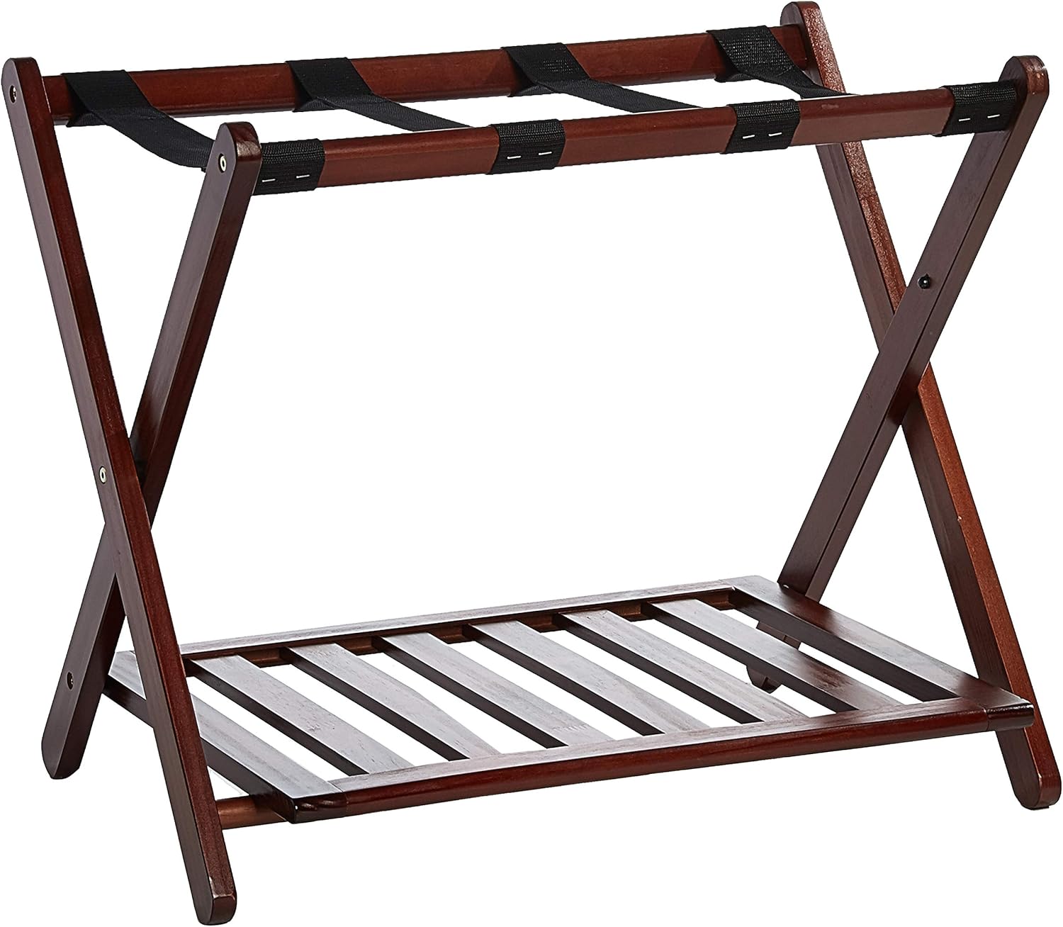 Lavish Home Folding Wood Luggage Rack β product image