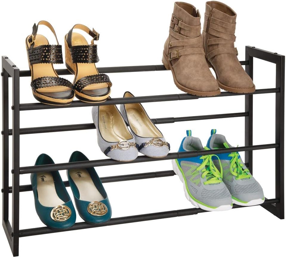 mDesign Modern Expandable Shoe Rack – product image