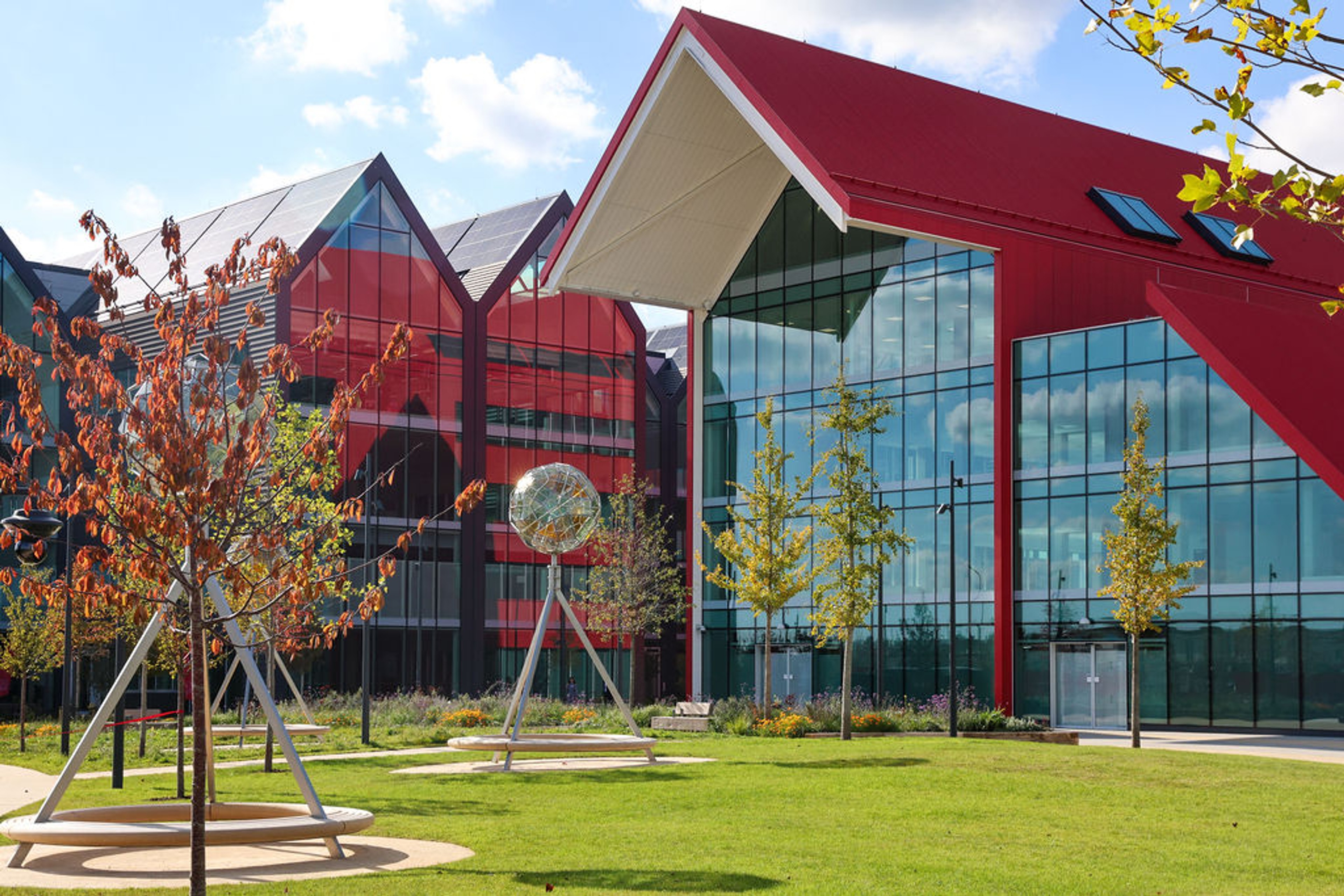 The Red Hall situated within Fallaize Park
