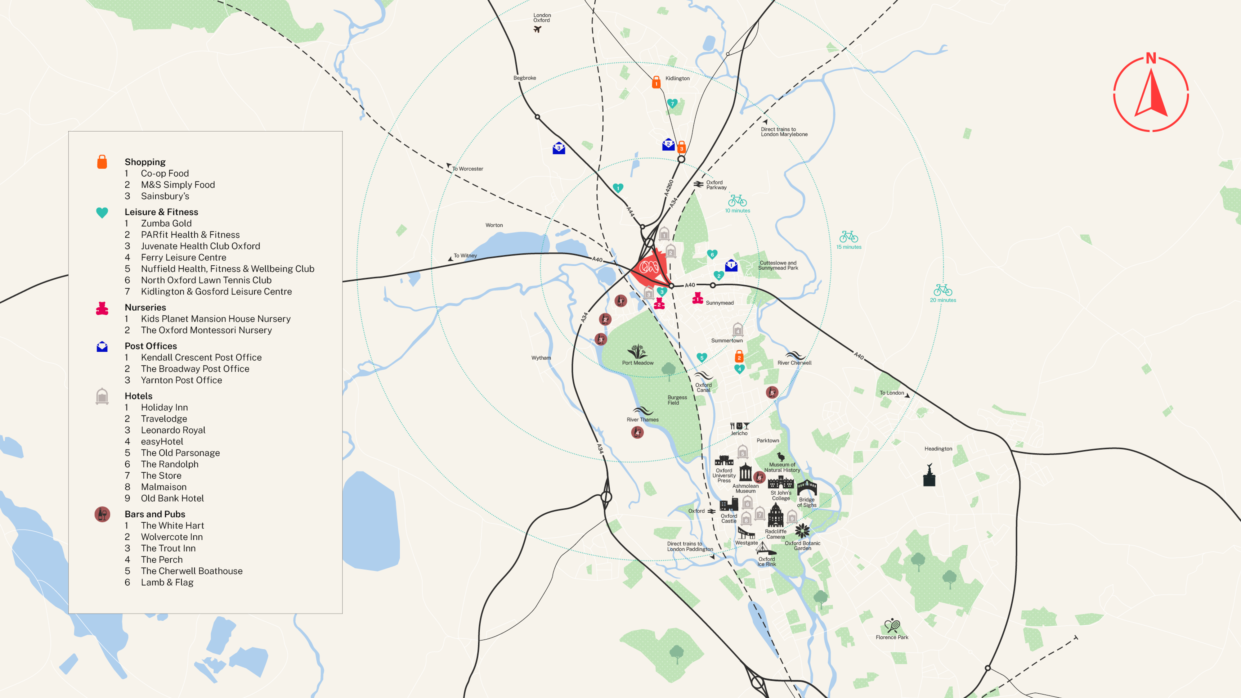Oxford North's local amenities