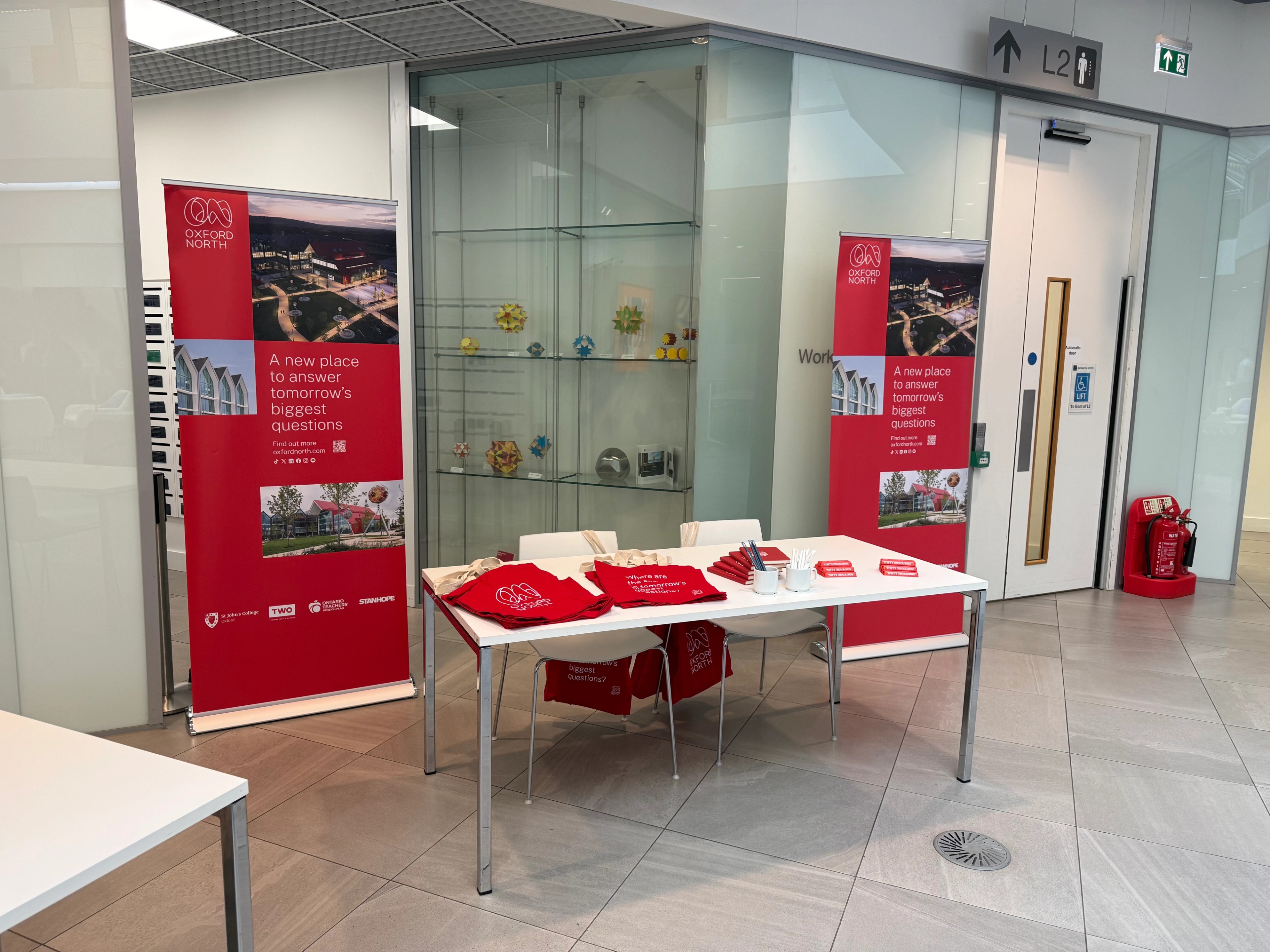 Oxford North stand at the Mathematical Institute, University of Oxford
