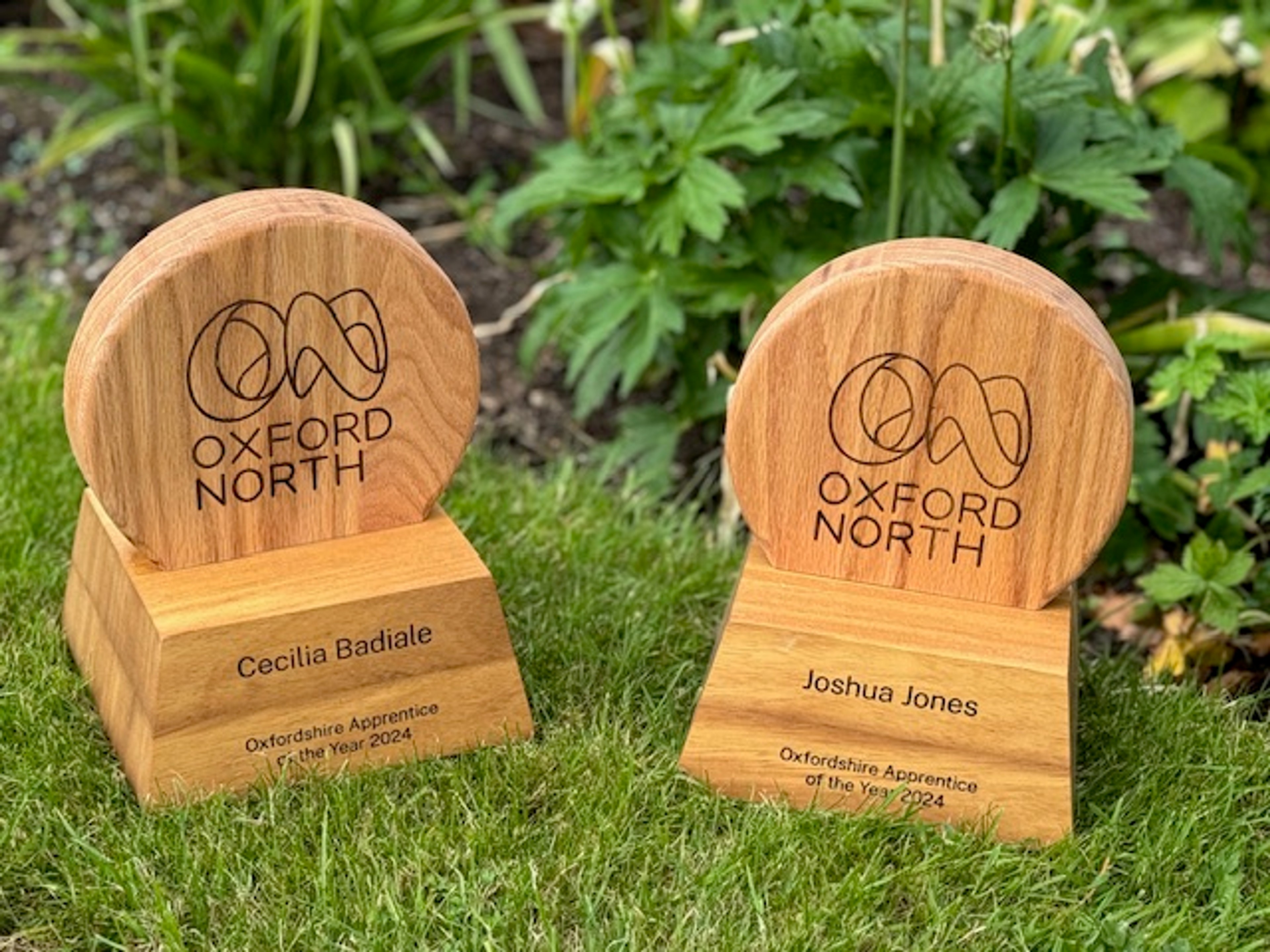 Overall Apprentice of the Year 2024 trophies designed and made by RAW Workshop