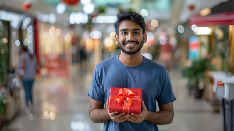 A carefully selected premium gift in an Indian store