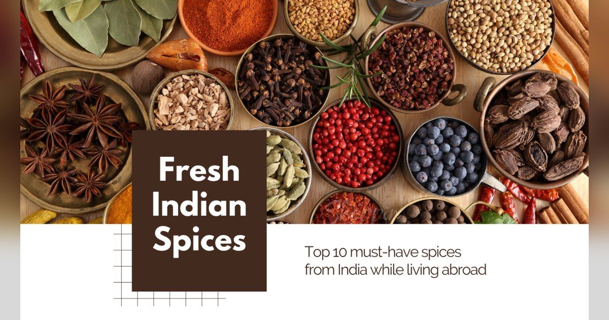 Bowls of whole and ground Indian spices