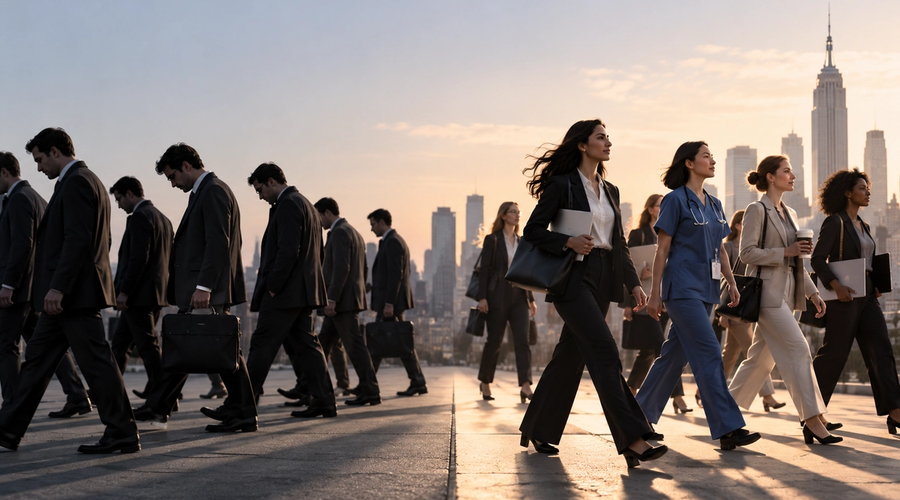 Women now outnumber Men at work but not because Men are getting Fired