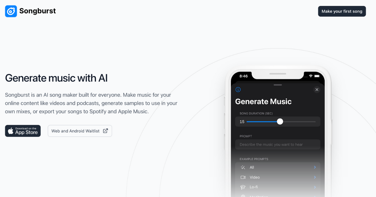 Songburst AI cover