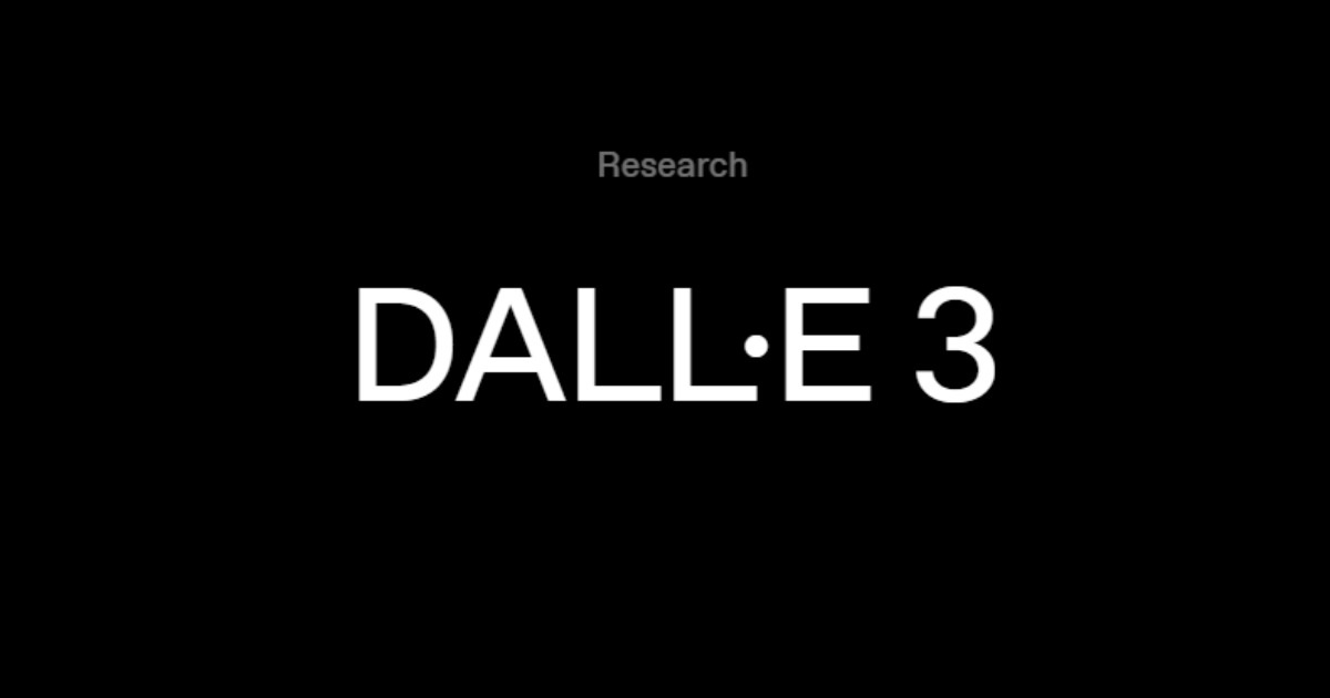 DALL·E 3 cover