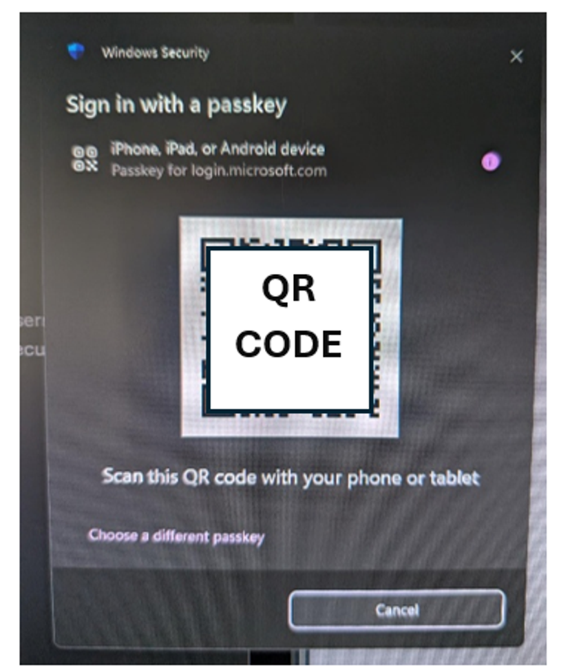 QR Code screen scan