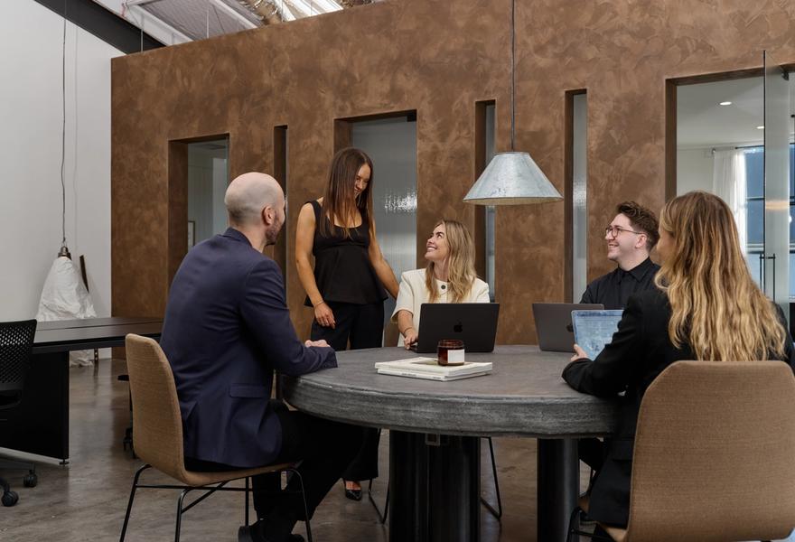 The PH Digital team around the studio table