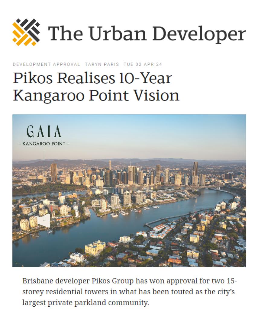 Pikos Realises 10-Year Kangaroo Point Vision