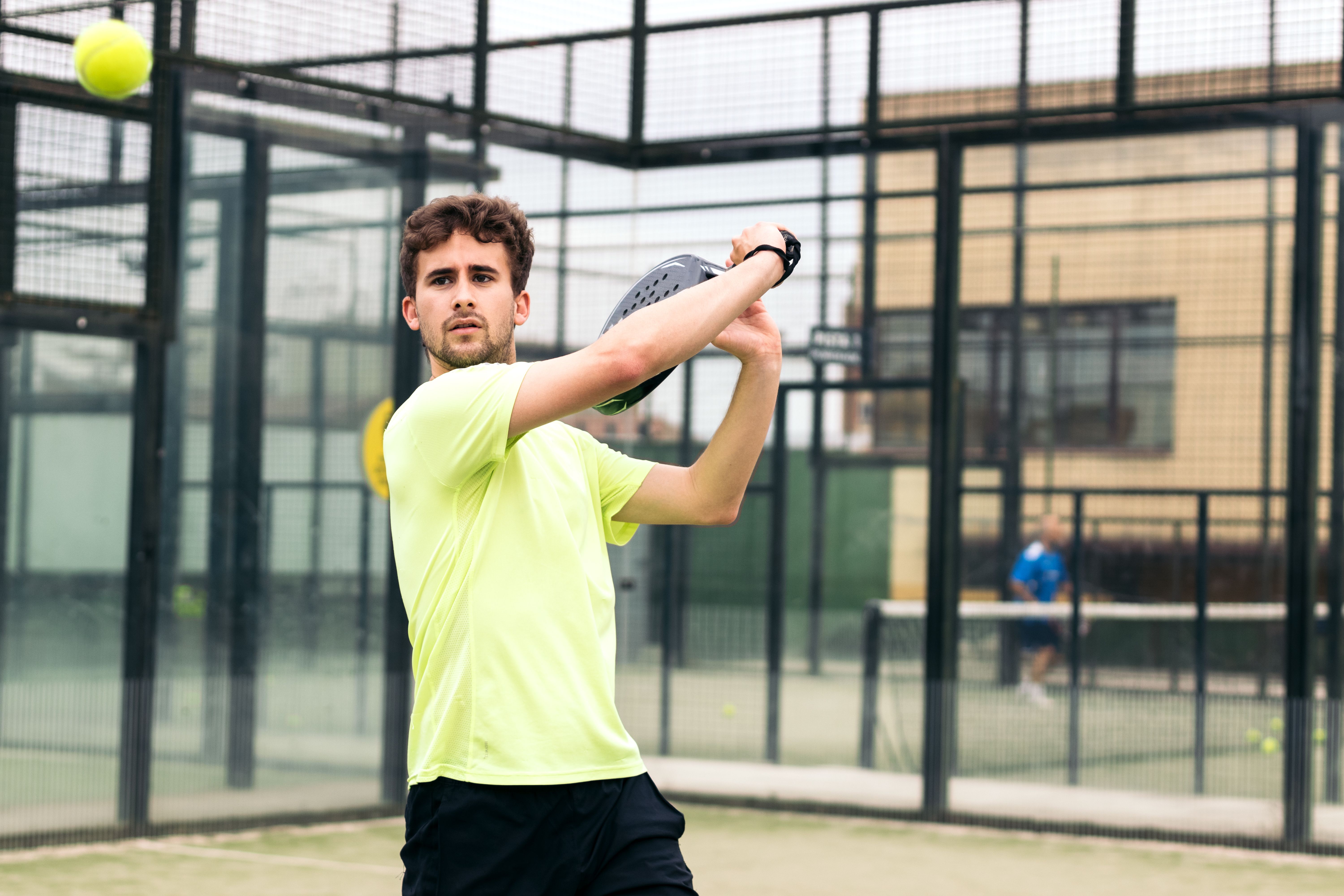 Padel Player in a match Padel Player in a match