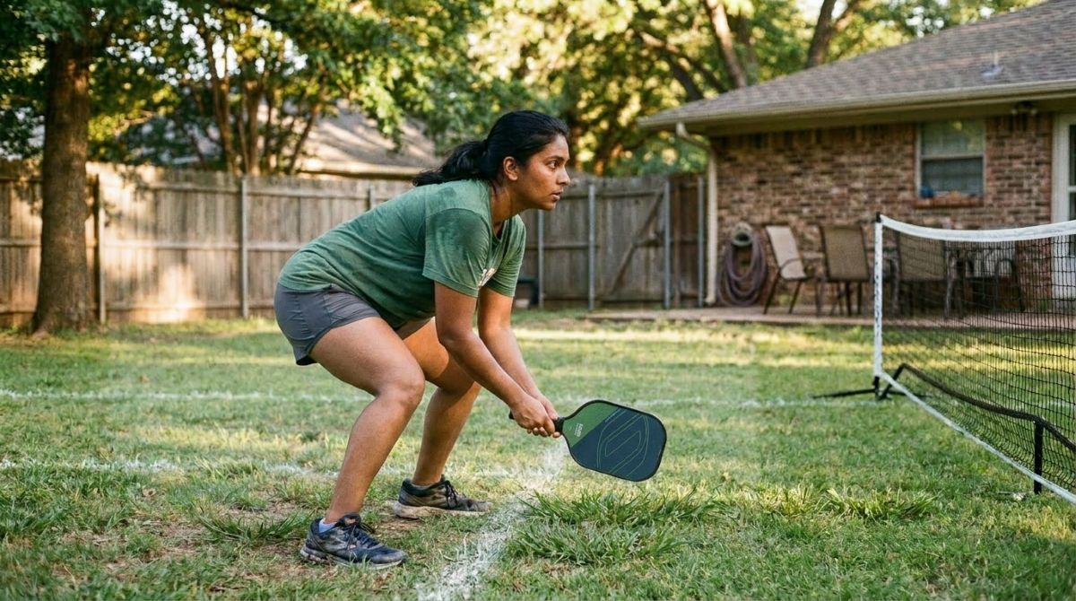 Pickleball on grass Pickleball on grass