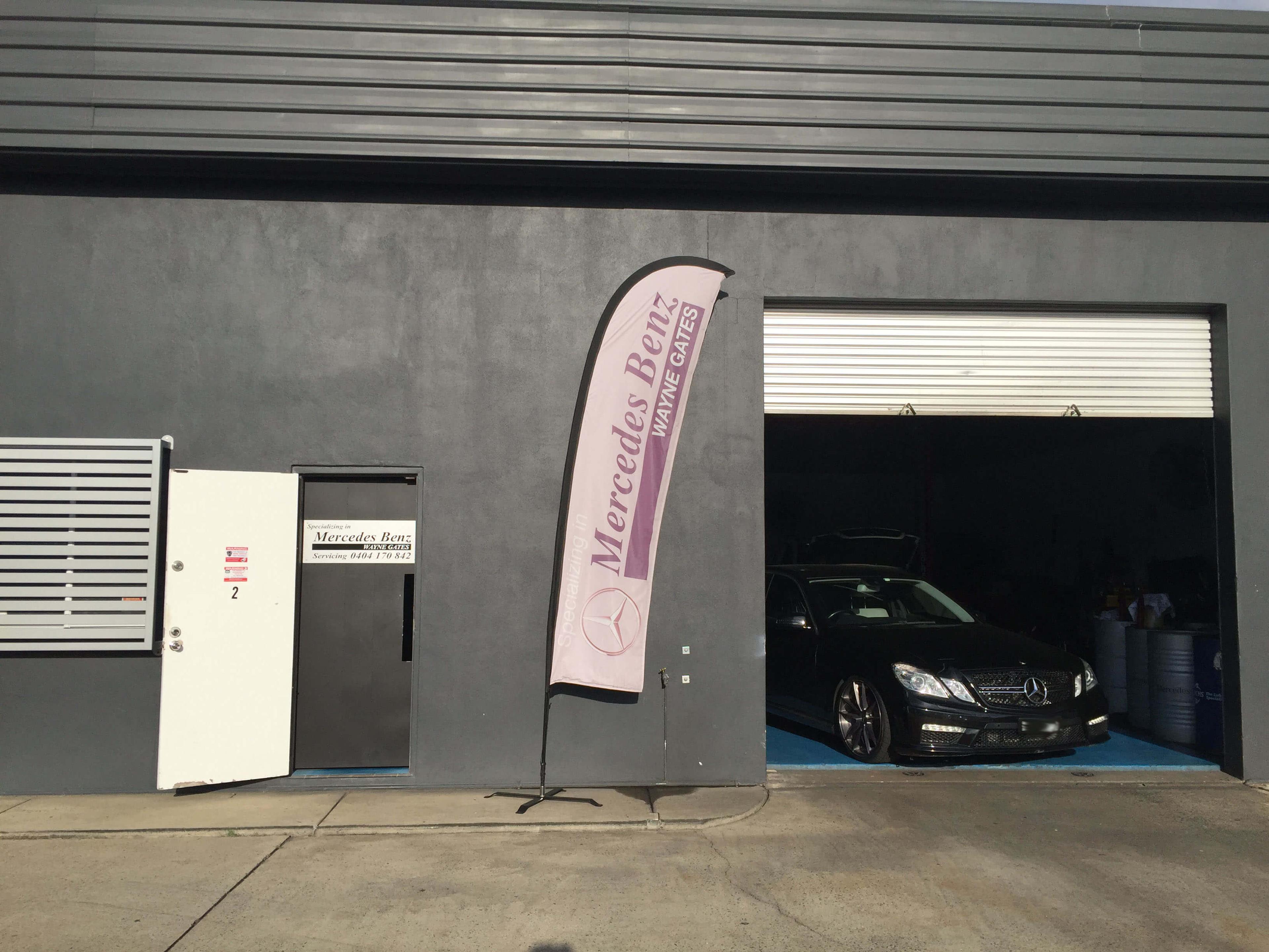 Mercedes Benz at the Wayne Gates workshop