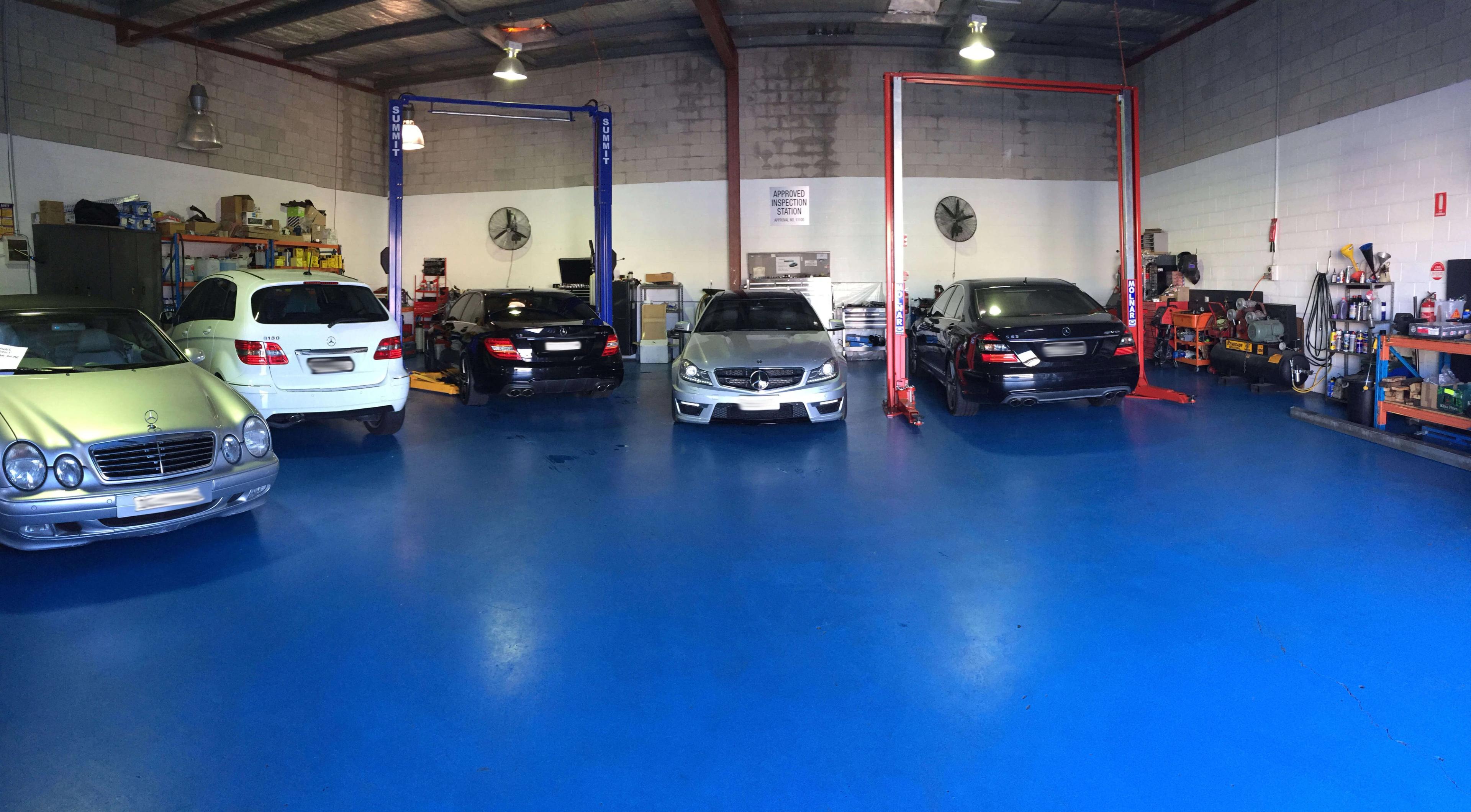 Mercedes Benz at the Wayne Gates workshop