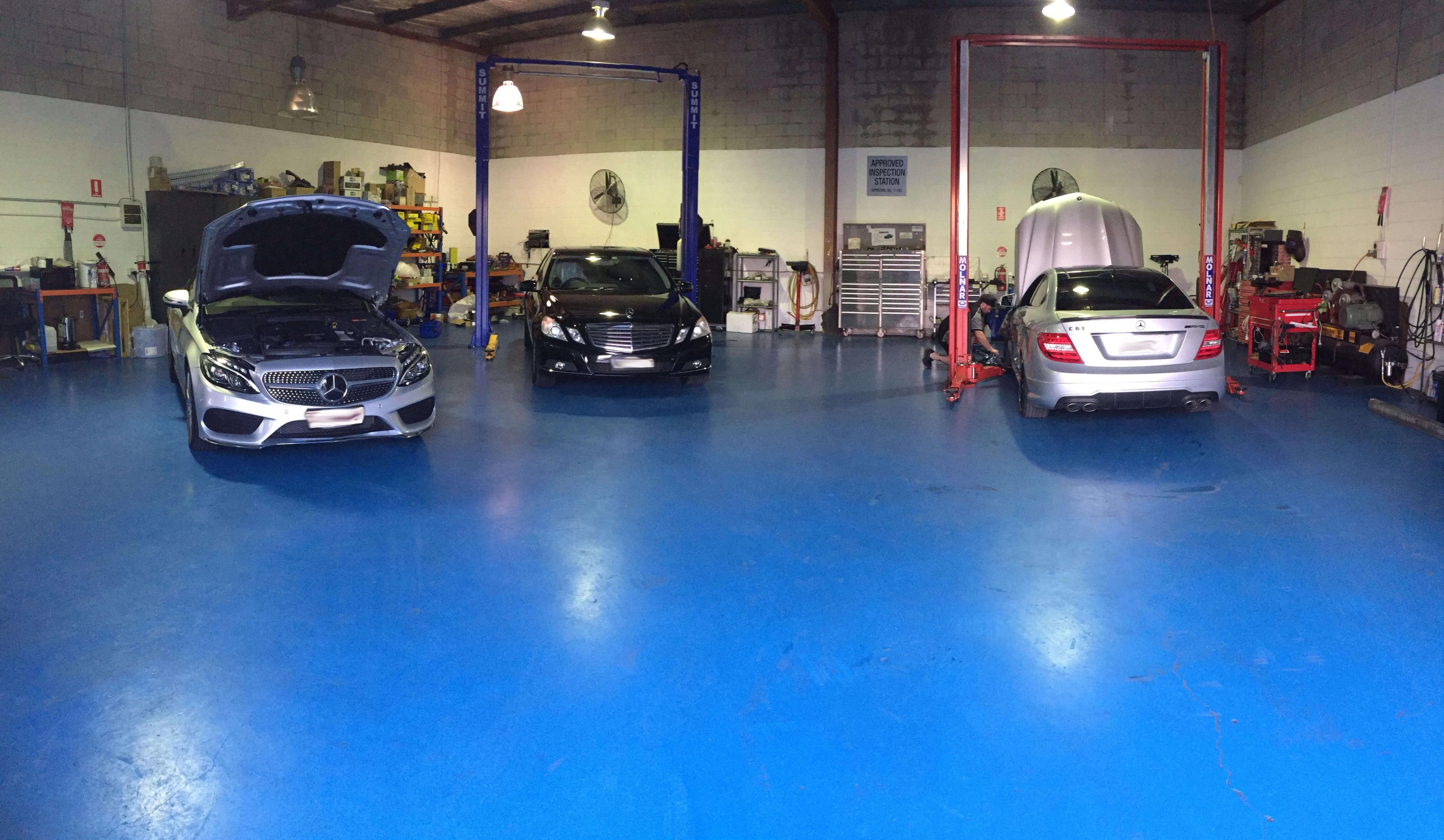 Mercedes Benz at the Wayne Gates workshop