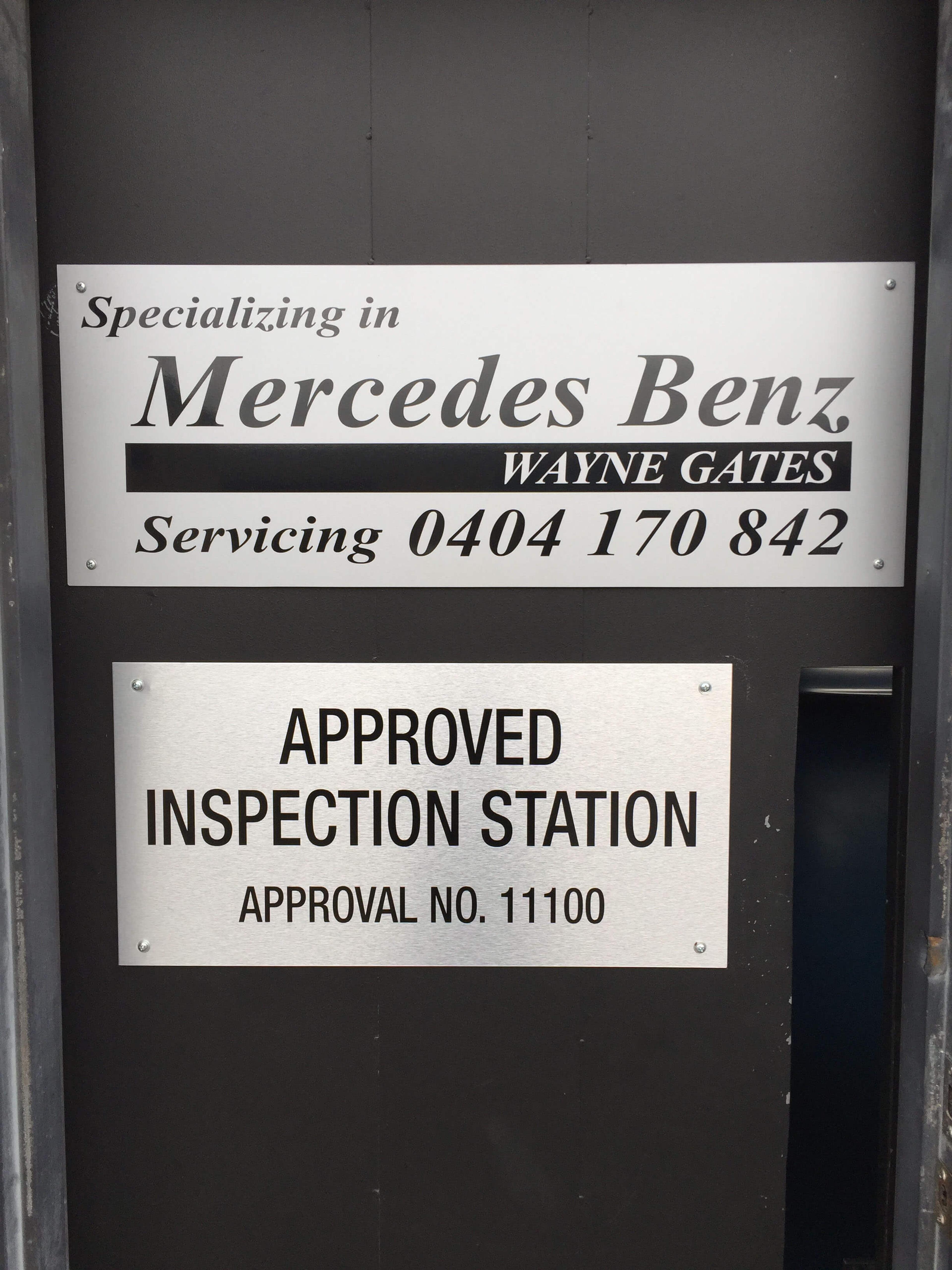 Mercedes Benz at the Wayne Gates workshop