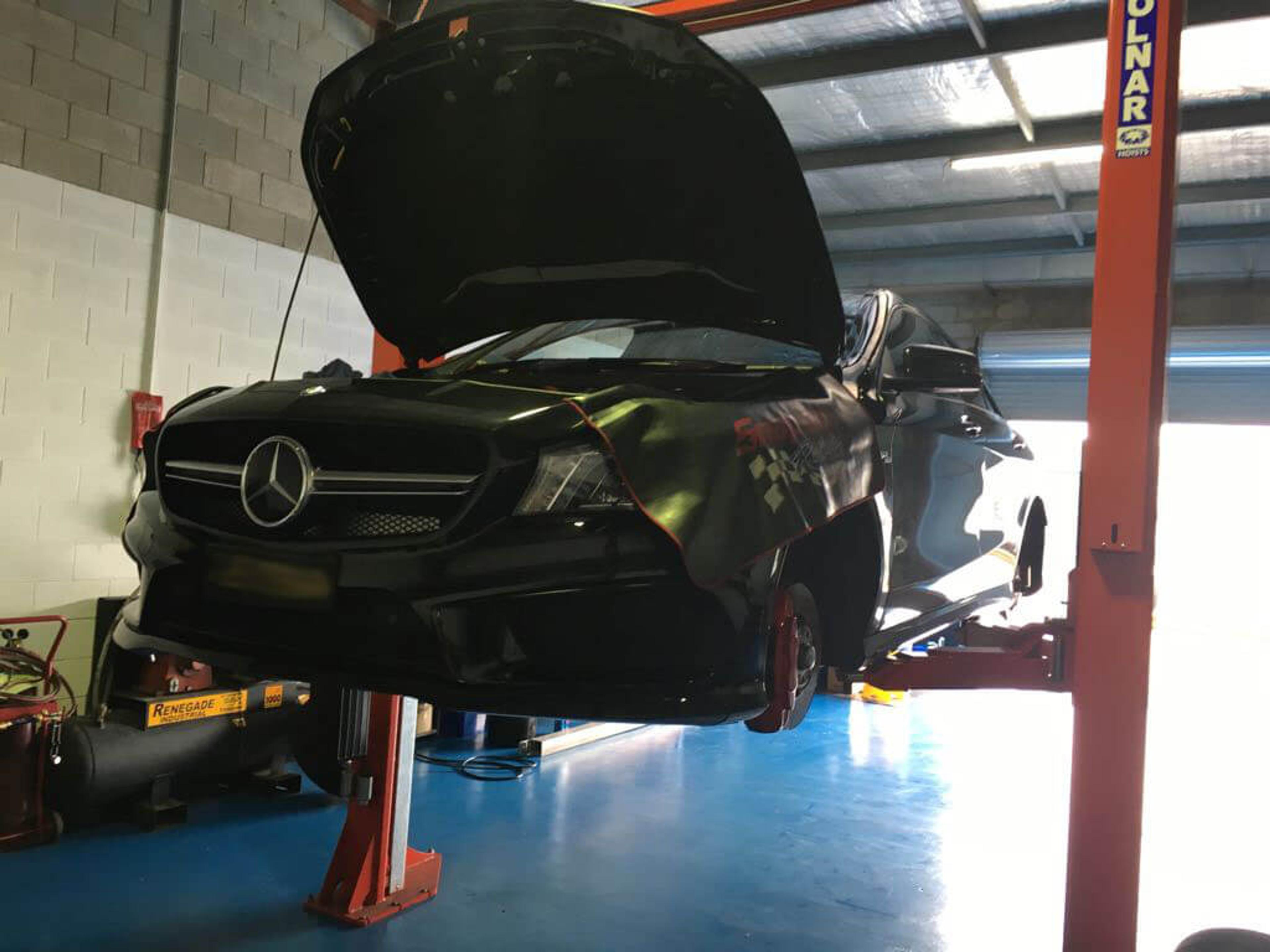 Mercedes Benz at the Wayne Gates workshop