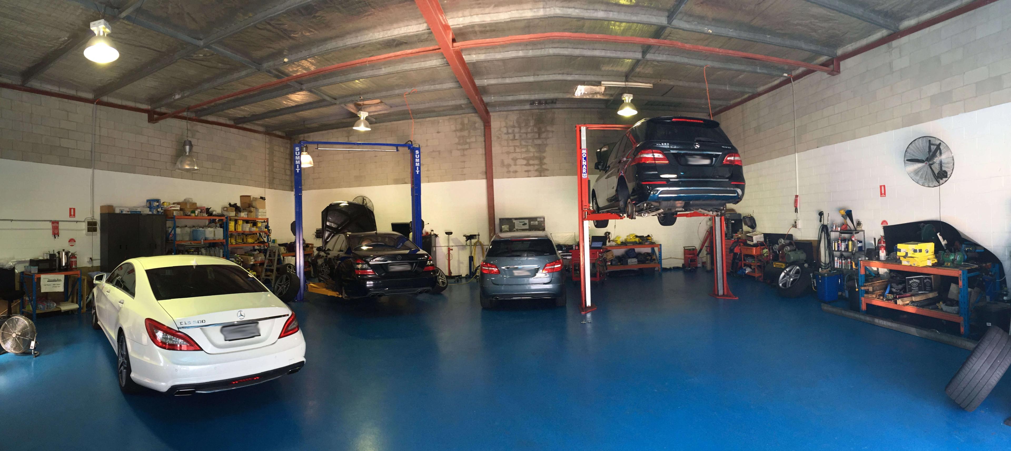 Mercedes Benz at the Wayne Gates workshop