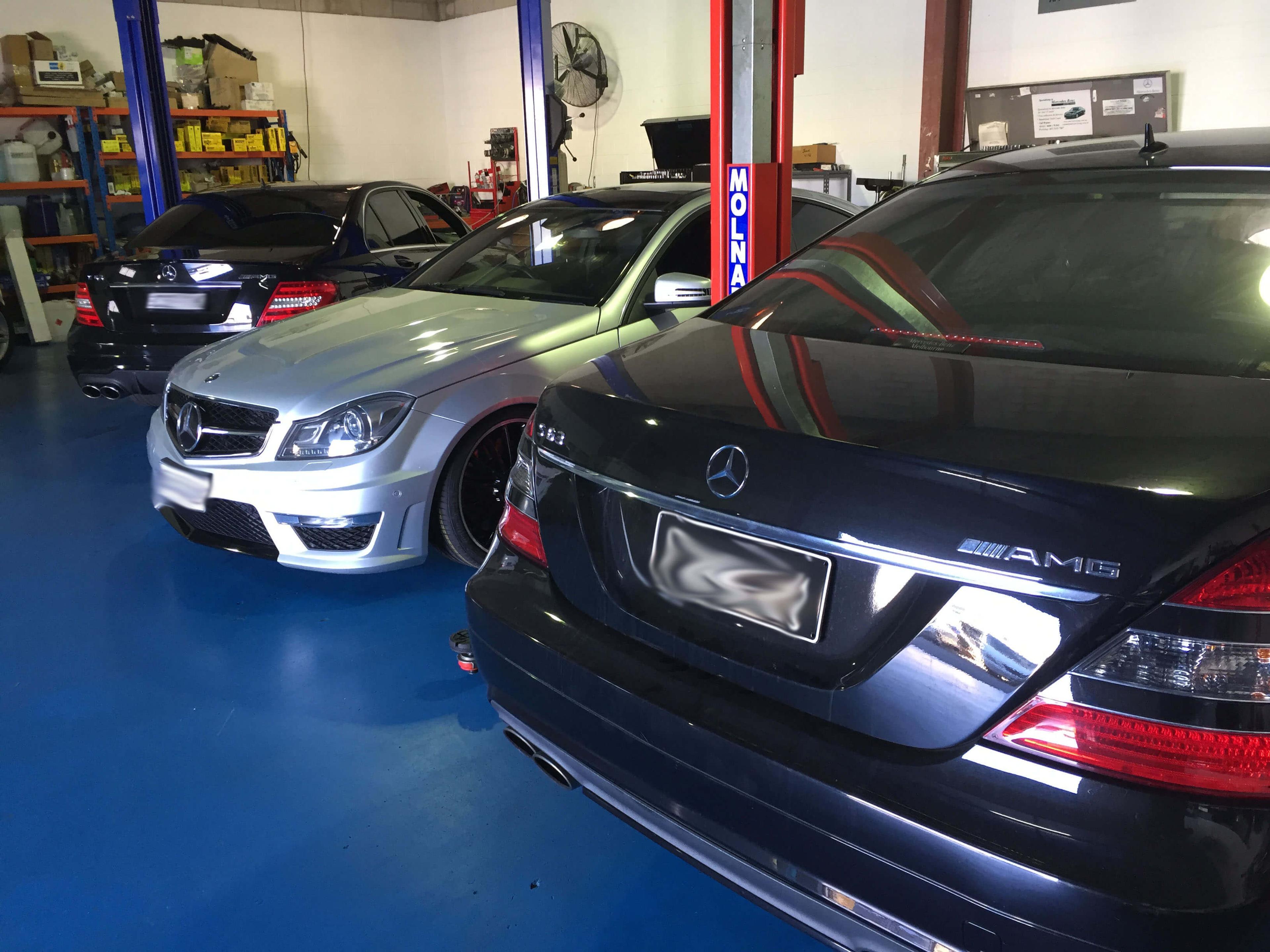 Mercedes Benz at the Wayne Gates workshop