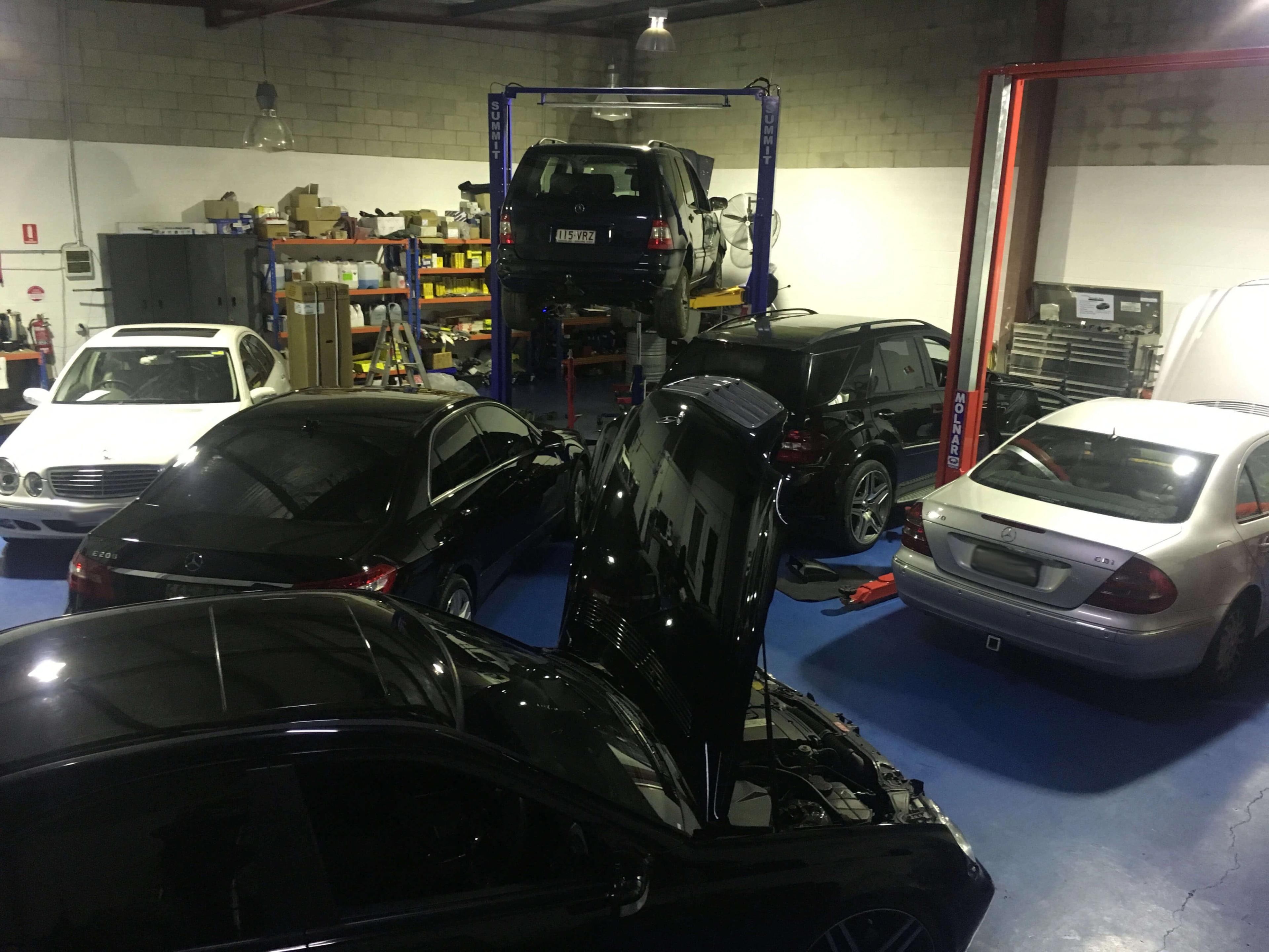 Mercedes Benz at the Wayne Gates workshop