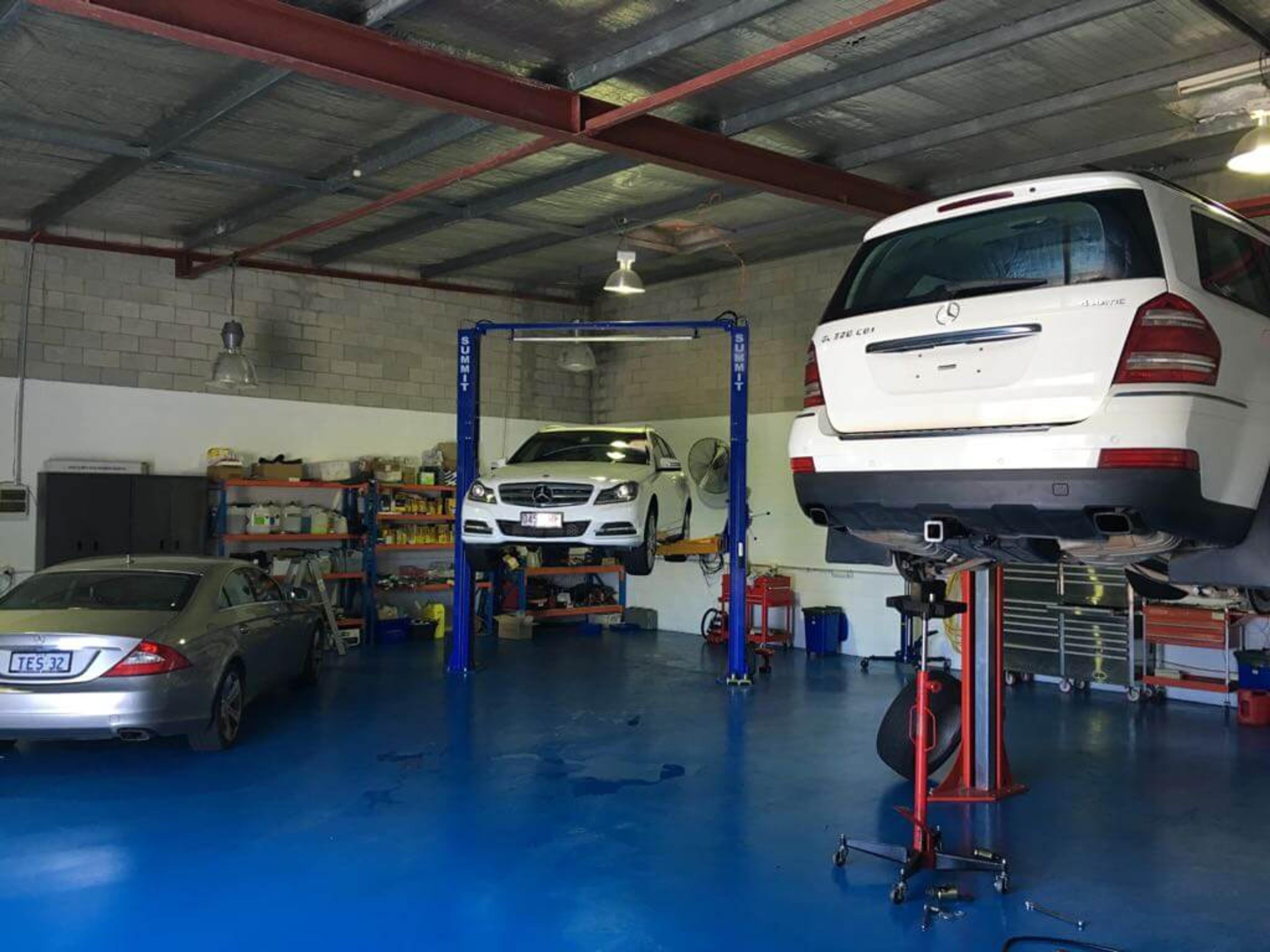 Mercedes Benz at the Wayne Gates workshop