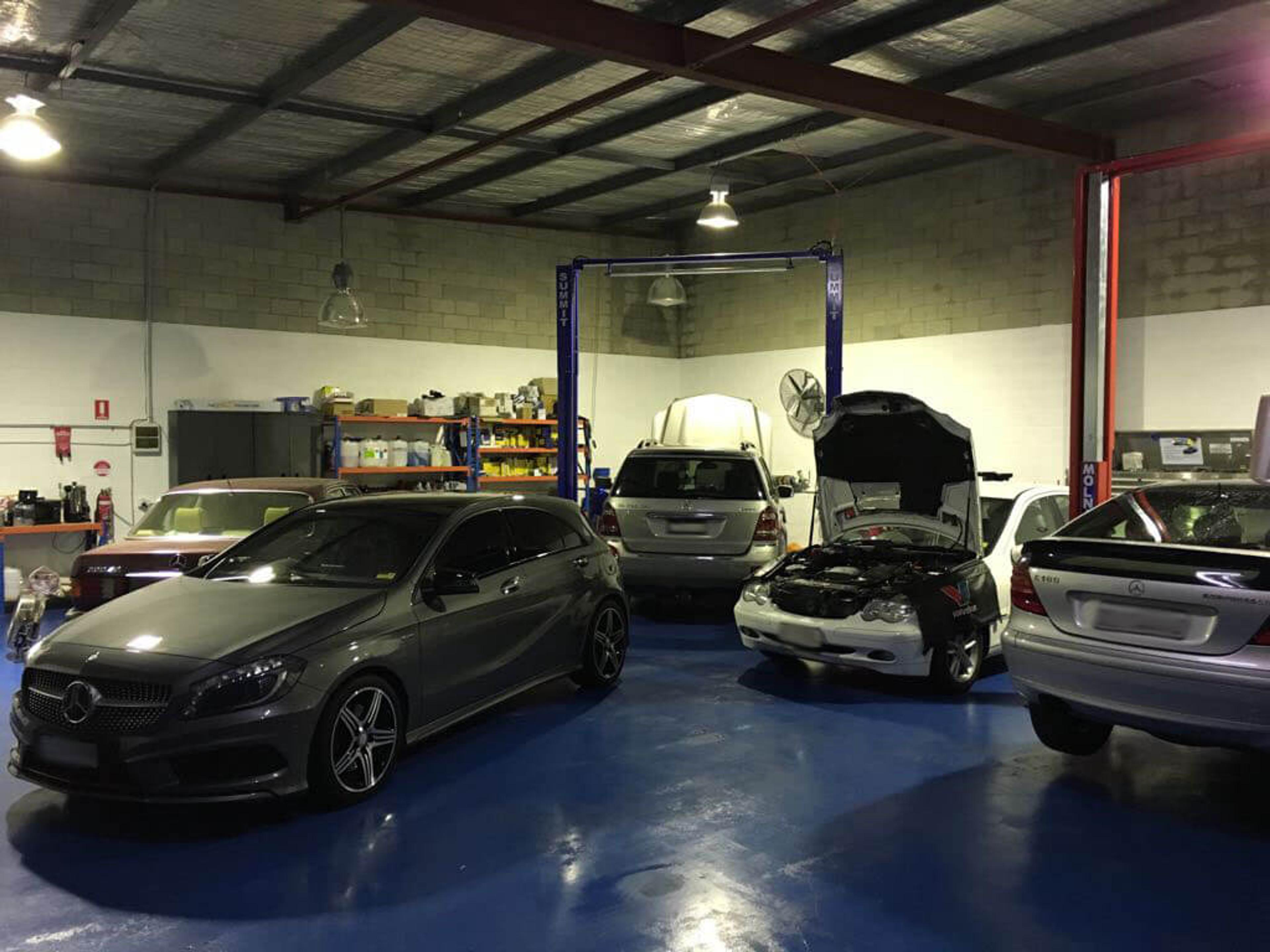 Mercedes Benz at the Wayne Gates workshop