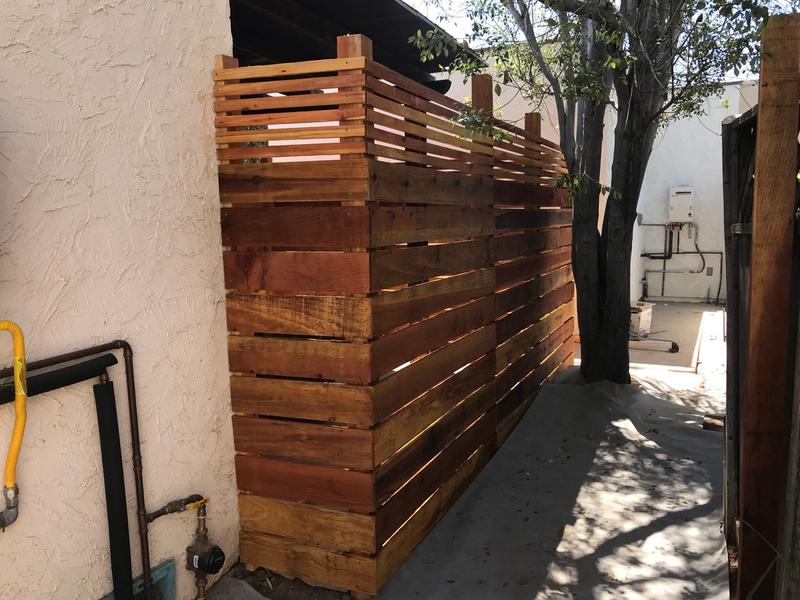 custom residential wooden fence