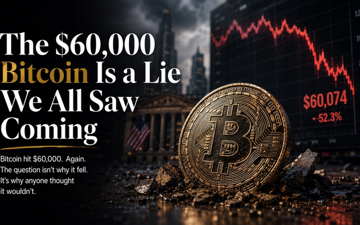 The $60,000 Bitcoin Is a Lie We All Saw Coming