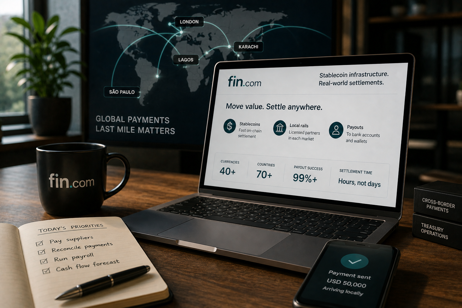 Fin.com Raised $20M to Fix Stablecoins' Boring Last Mile