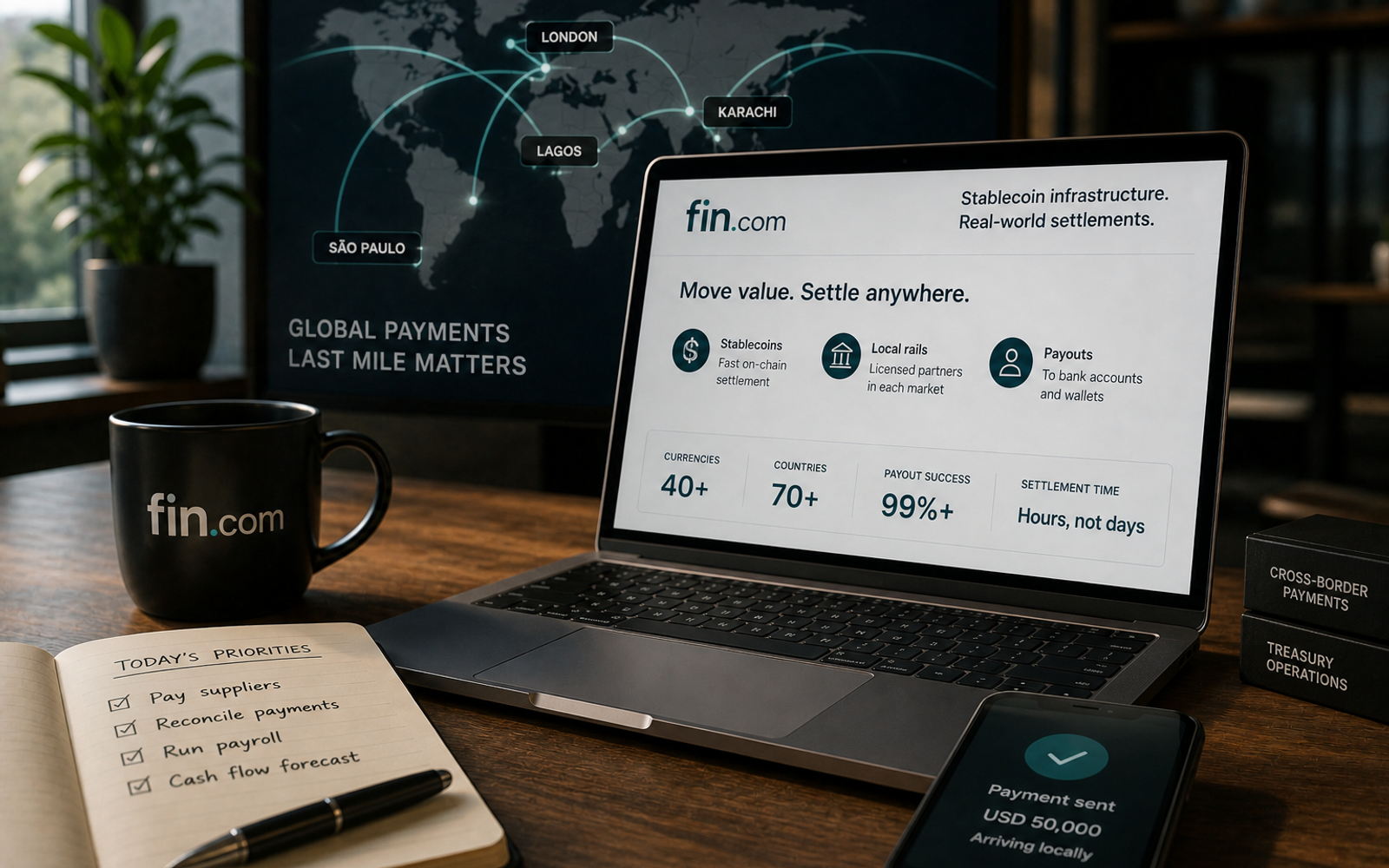 Fin.com Raised $20M to Fix Stablecoins' Boring Last Mile
