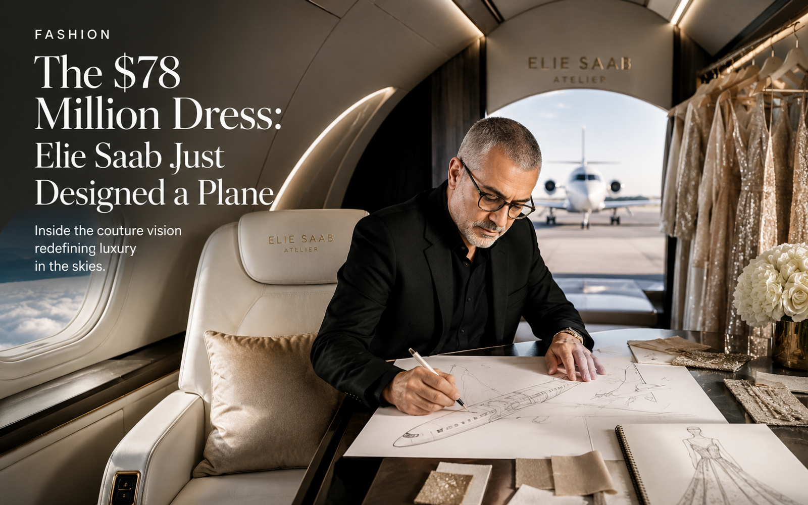 The $78 Million Dress: Elie Saab Just Designed a Plane